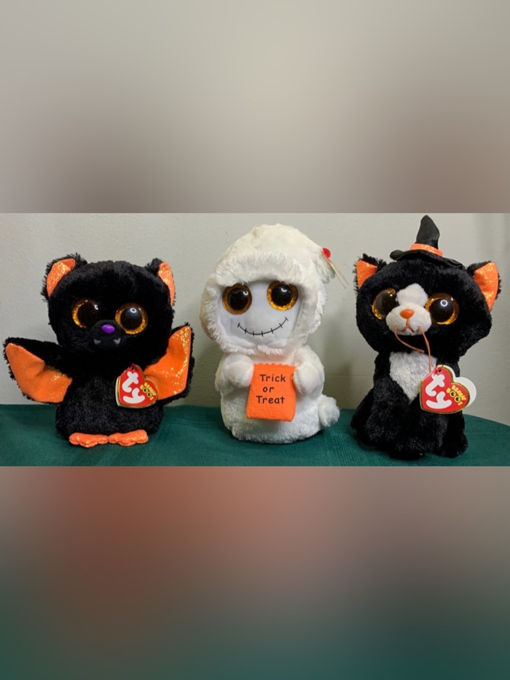 Bundle of 3 new Halloween Ty beanie boo babies